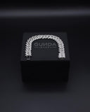 MIAMI ICED CUBAN BRACELET- WHITE GOLD (15mm)