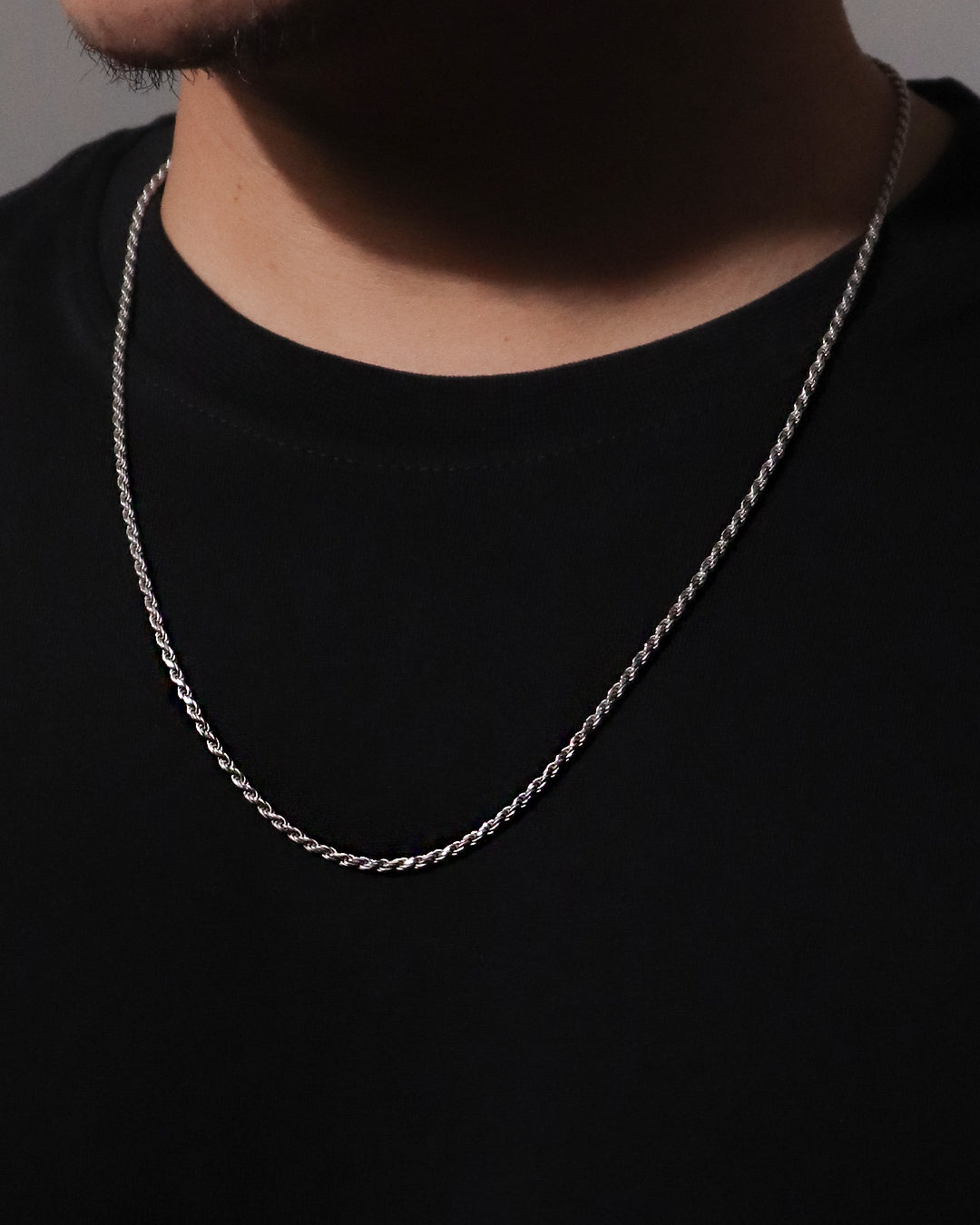 ROPE CHAIN - SILVER (2.3mm) – GUNDA LONDON