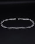 MIAMI ICED CUBAN NECKLACE - WHITE GOLD (15mm)